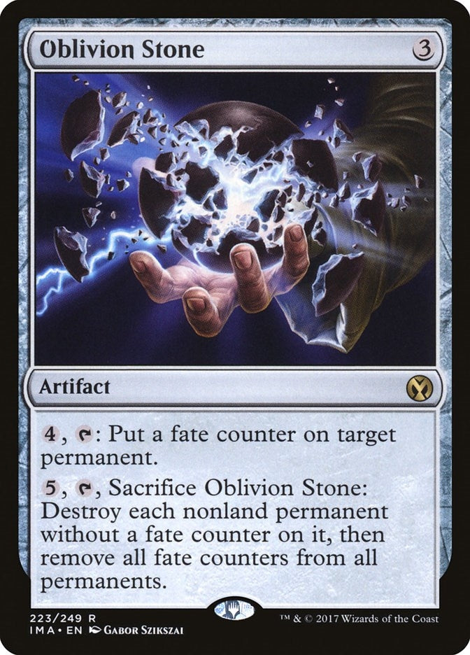 Image for Oblivion Stone (Iconic Masters) (223) - Magic: The Gathering