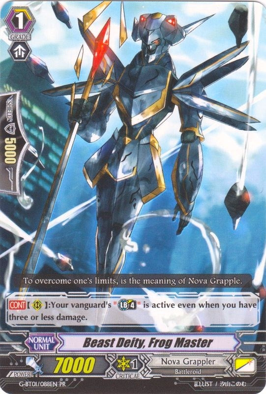 Image for Beast Deity, Frog Master (Promo Cards) (G-BT01/088EN PR) - Cardfight Vanguard