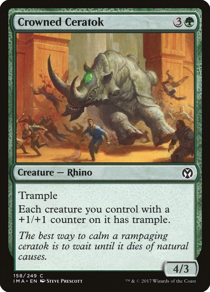 Image for Crowned Ceratok (Iconic Masters) (158) - Magic: The Gathering