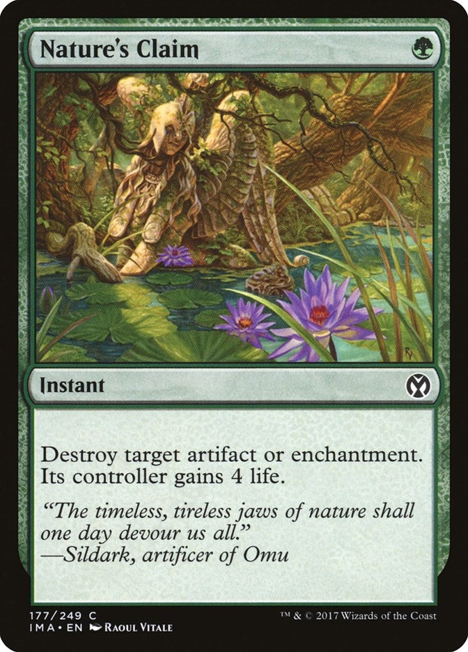 Image for Nature's Claim (Iconic Masters) (177) - Magic: The Gathering
