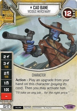 Image for Cad Bane - Vicious Mercenary (Card Only) (Empire at War) (18) - Star Wars: Destiny