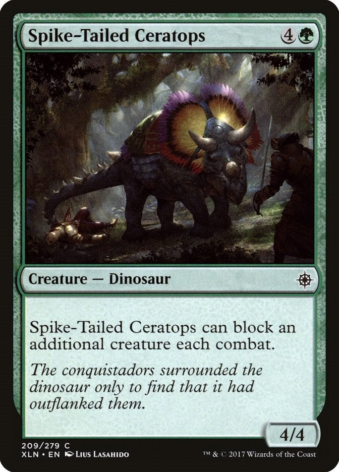 Image for Spike-Tailed Ceratops (Ixalan) (209) - Magic: The Gathering