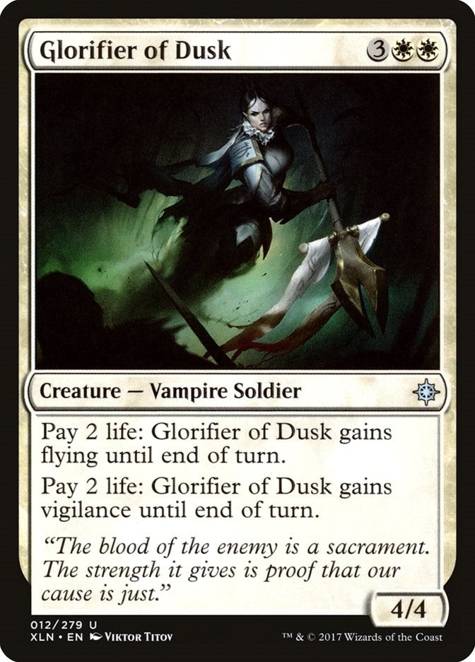 Image for Glorifier of Dusk (Ixalan) (12) - Magic: The Gathering