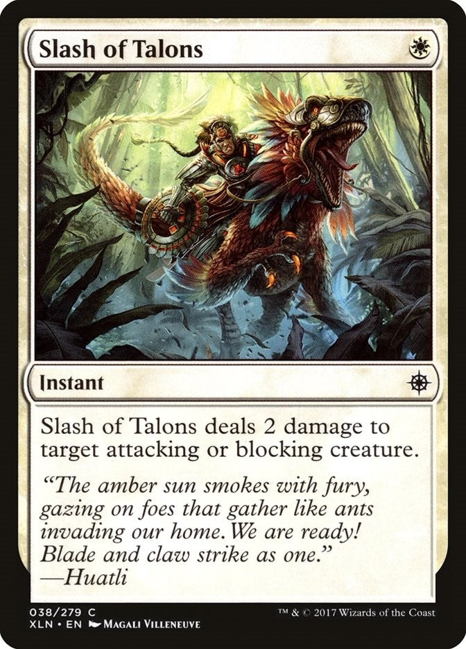 Image for Slash of Talons (Ixalan) (38) - Magic: The Gathering