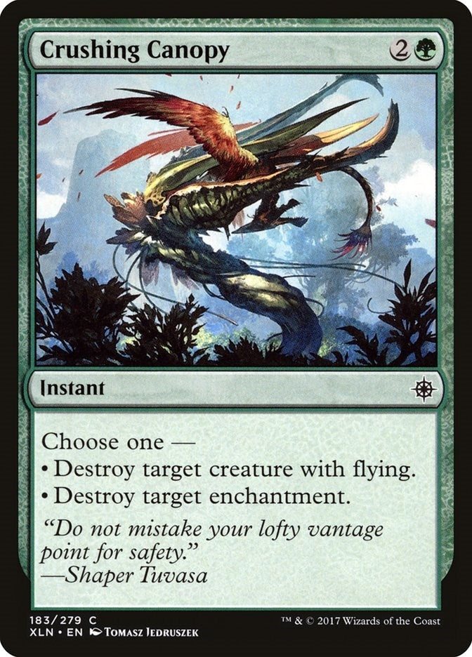 Image for Crushing Canopy (Ixalan) (183) - Magic: The Gathering