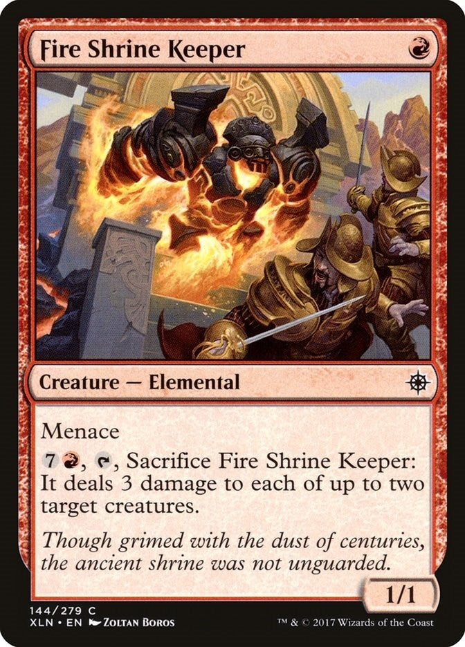 Image for Fire Shrine Keeper (Ixalan) (144) - Magic: The Gathering