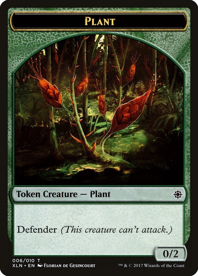 Image for Plant Token (Ixalan) (6) - Magic: The Gathering