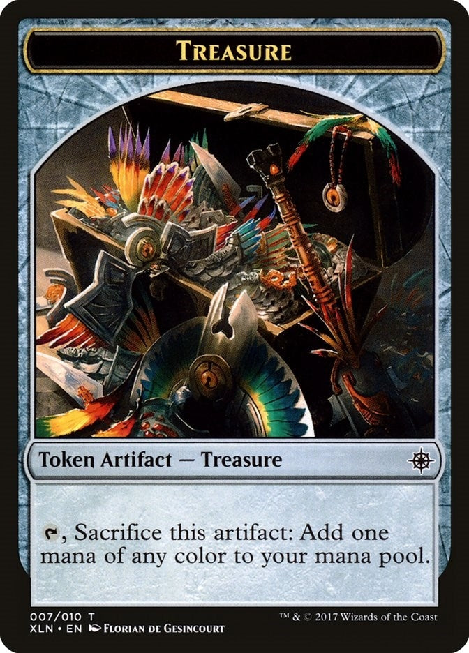 Image for Treasure Token (007) (Ixalan) (7) - Magic: The Gathering