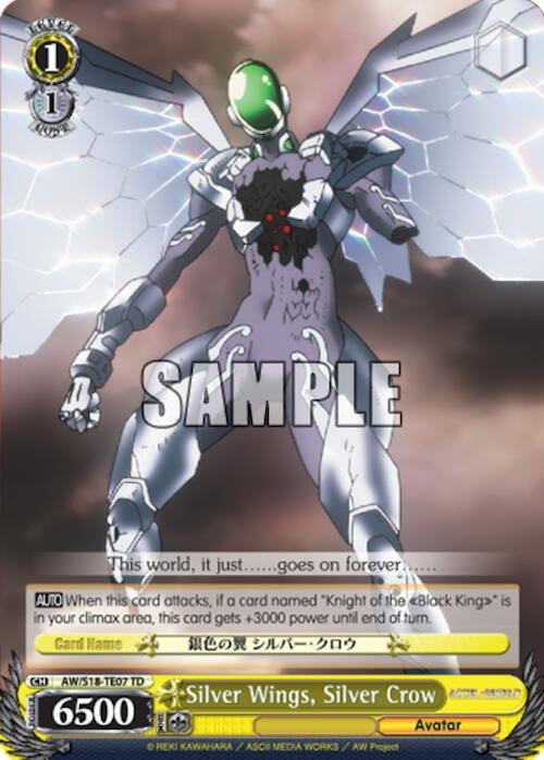 Image for Silver Wings, Silver Crow (Accel World) (AW/S18-TE07 TD) - Weiss Schwarz