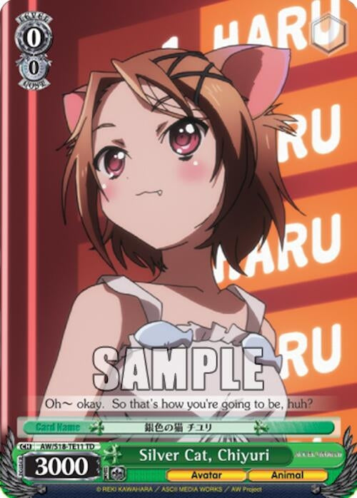 Image for Silver Cat, Chiyuri (Accel World) (AW/S18-TE11 TD) - Weiss Schwarz