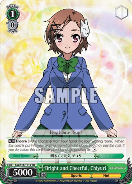 Image for Bright and Cheerful, Chiyuri (Accel World) (AW/S18-TE12 TD) - Weiss Schwarz