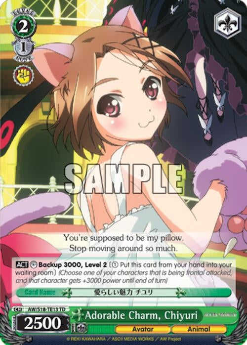 Image for Adorable Charm, Chiyuri (Accel World) (AW/S18-TE13 TD) - Weiss Schwarz