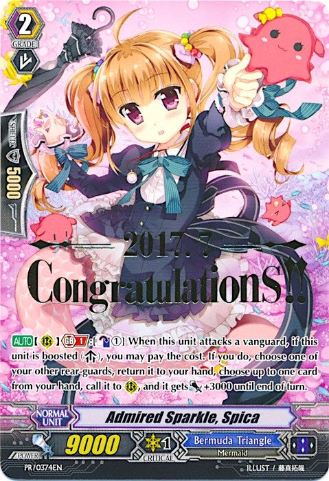 Image for Admired Sparkle, Spica (Hot Stamped) (Promo Cards) (PR/0374EN) - Cardfight Vanguard