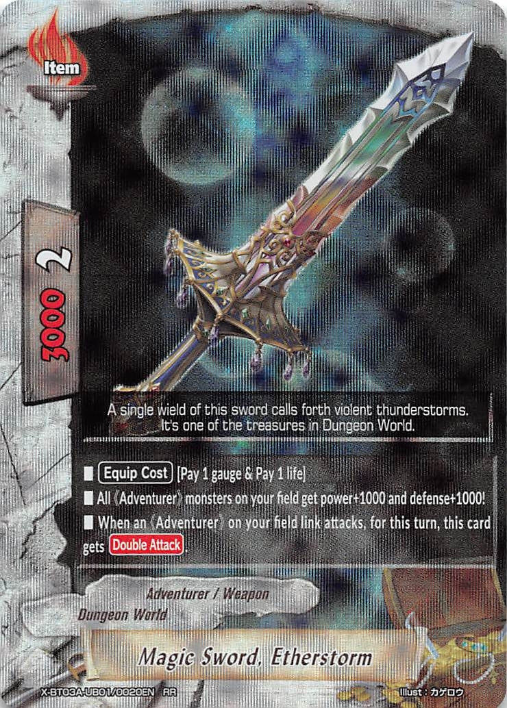 Image for Magic Sword, Etherstorm (LVL Up! Heroes & Adventurers!) (X-BT03A-UB01/0020EN) - Future Card BuddyFight
