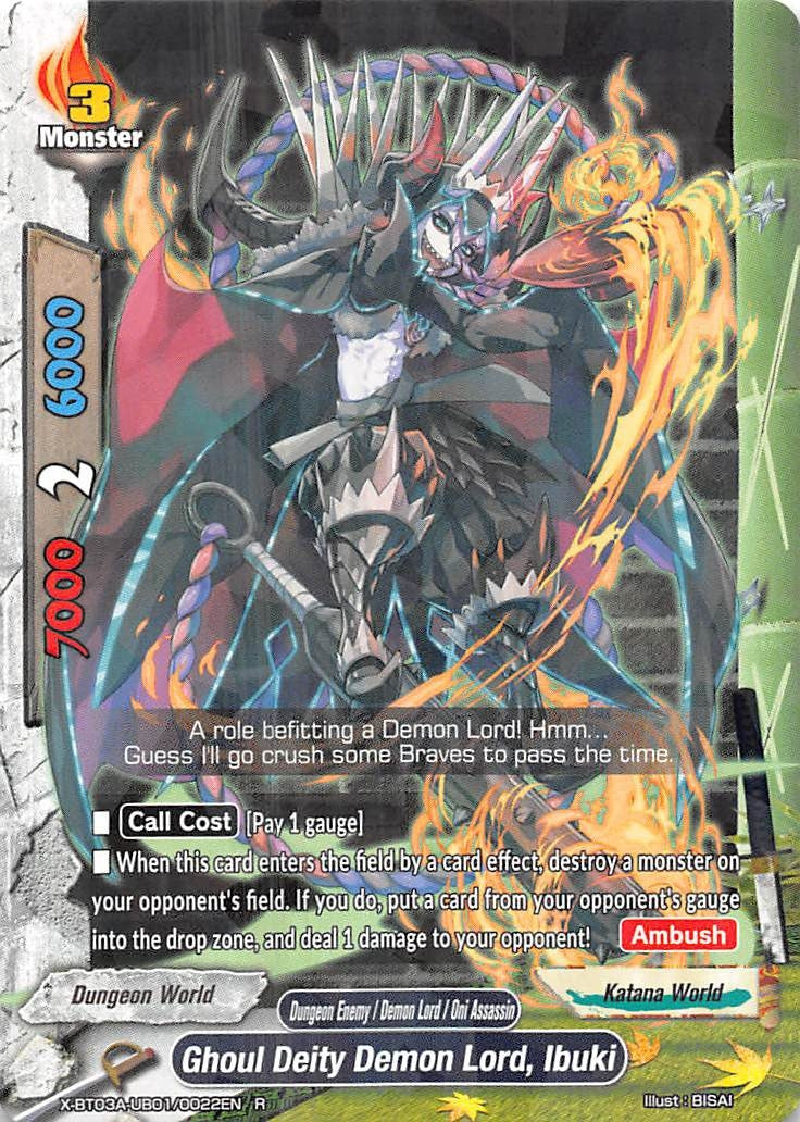Image for Ghoul Deity Demon Lord, Ibuki (LVL Up! Heroes & Adventurers!) (X-BT03A-UB01/0022EN) - Future Card BuddyFight