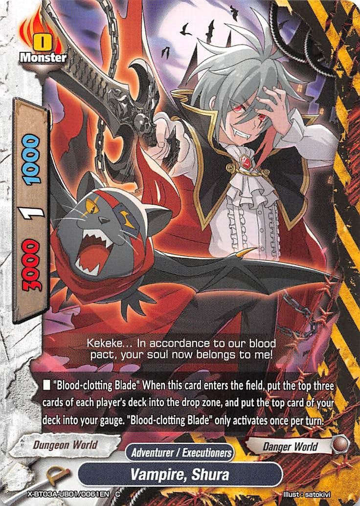 Image for Vampire, Shura (LVL Up! Heroes & Adventurers!) (X-BT03A-UB01/0061EN) - Future Card BuddyFight