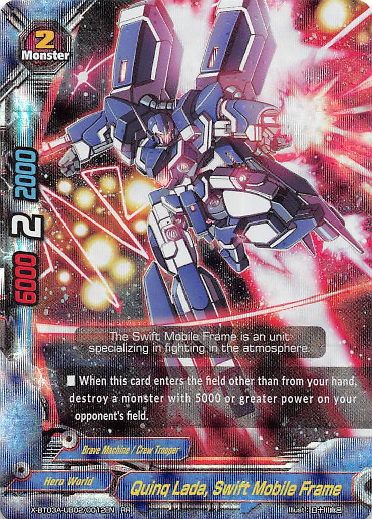 Image for Quinq Lada, Swift Mobile Frame (LVL Up! Heroes & Adventurers!) (X-BT03A-UB02/0012EN) - Future Card BuddyFight