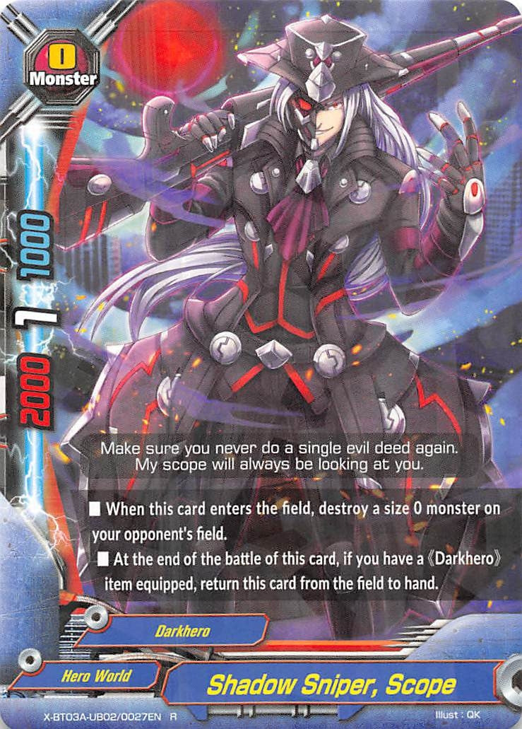 Image for Shadow Sniper, Scope (LVL Up! Heroes & Adventurers!) (X-BT03A-UB02/0027EN) - Future Card BuddyFight