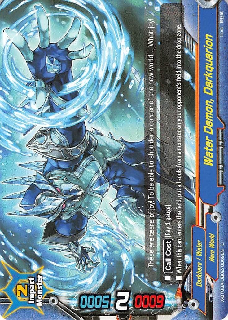 Image for Water Demon, Darkquarion (LVL Up! Heroes & Adventurers!) (X-BT03A-UB02/0069EN) - Future Card BuddyFight