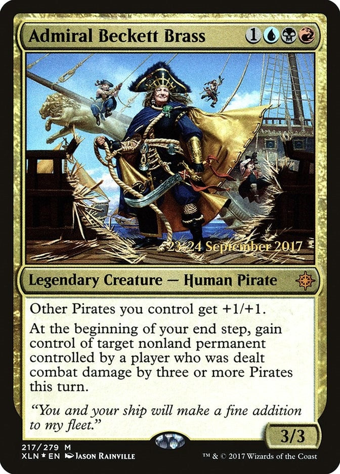 Image for Admiral Beckett Brass (Prerelease Cards) (217) - Magic: The Gathering