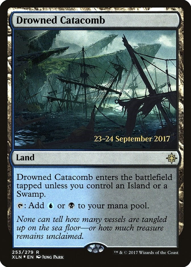 Image for Drowned Catacomb (Prerelease Cards) (253) - Magic: The Gathering