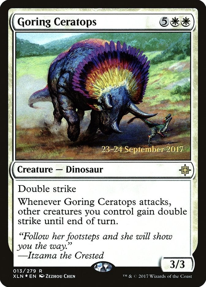 Image for Goring Ceratops (Prerelease Cards) (13) - Magic: The Gathering