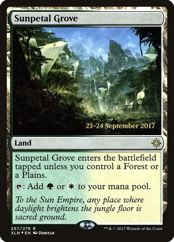 Image for Sunpetal Grove (Prerelease Cards) (257) - Magic: The Gathering
