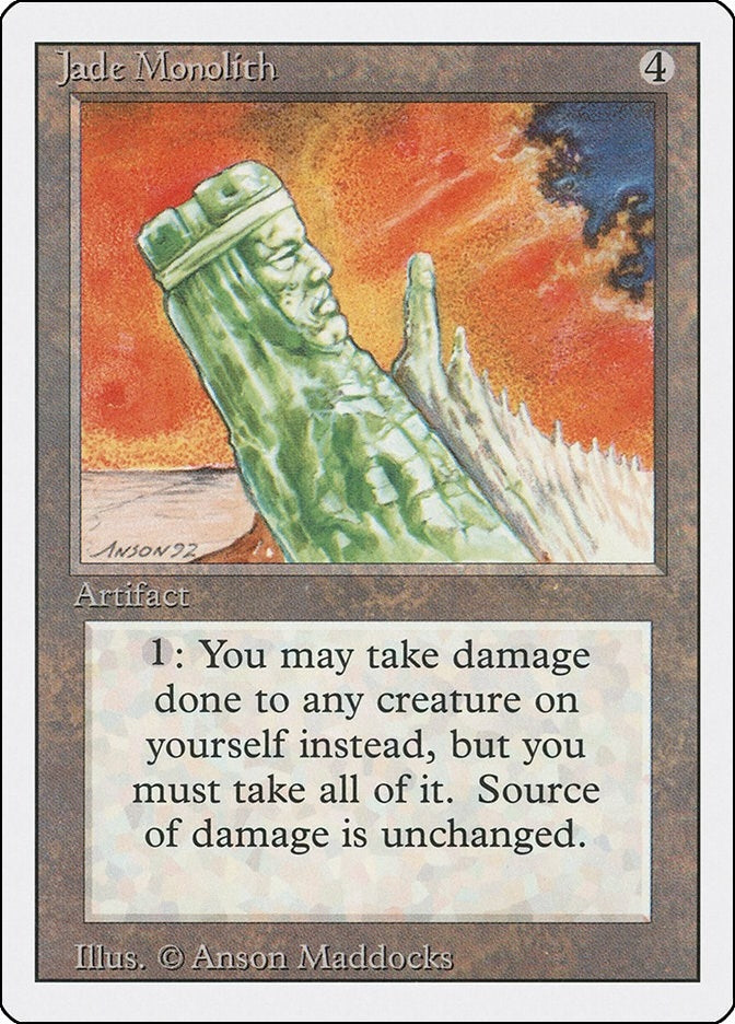 Image for Jade Monolith (Revised Edition) - Magic: The Gathering