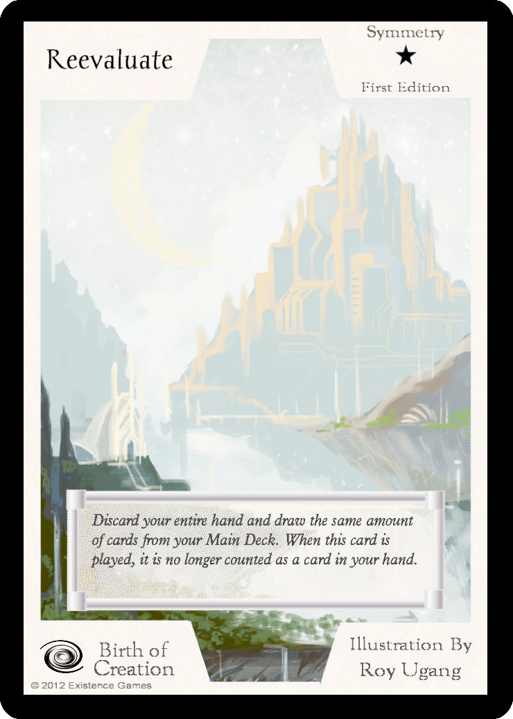 Image for Reevaluate (First Edition) (Birth of Creation) - Exodus TCG