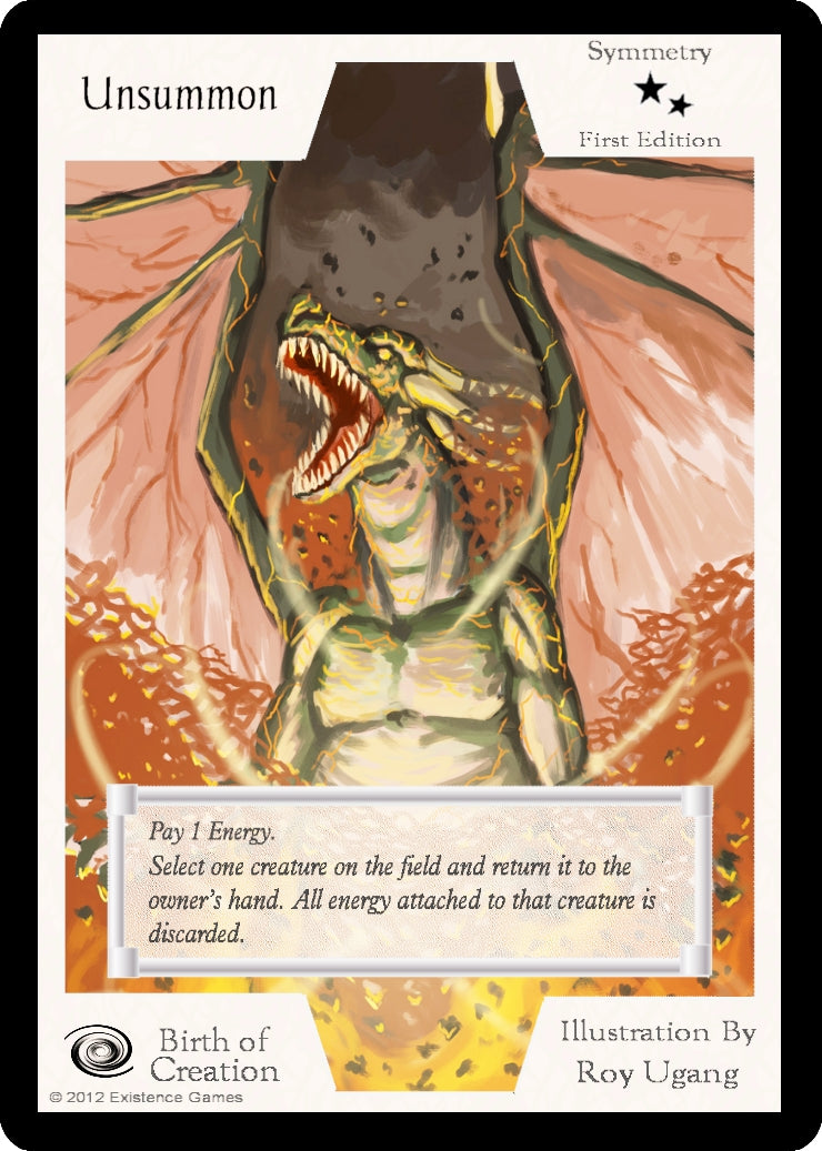 Image for Unsummon (First Edition) (Birth of Creation) - Exodus TCG