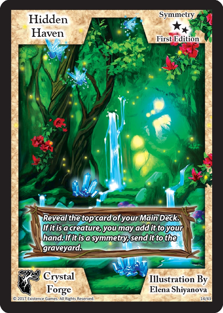 Image for Hidden Haven (First Edition) (Crystal Forge) (14) - Exodus TCG