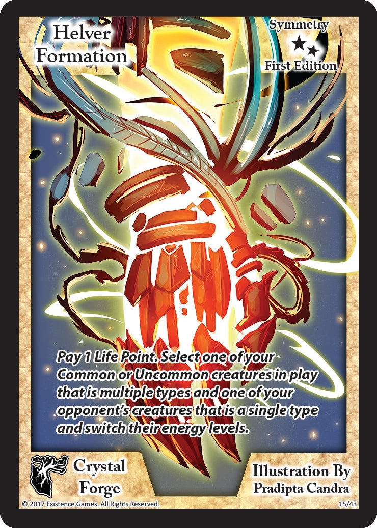 Image for Helver Formation (First Edition) (Crystal Forge) (15) - Exodus TCG