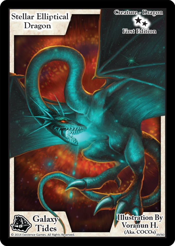Image for Stellar Elliptical Dragon (First Edition) (Galaxy Tides) (39) - Exodus TCG