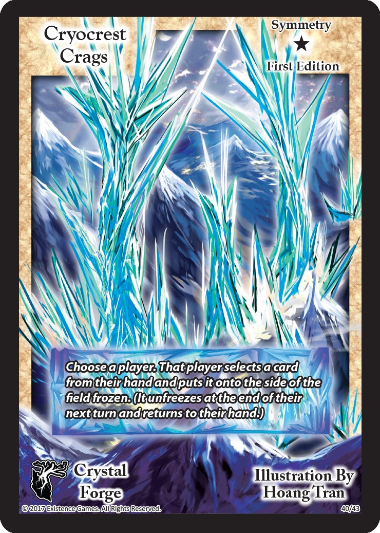 Image for Cryocrest Crags (First Edition) (Crystal Forge) (40) - Exodus TCG