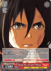 Image for "Single Ray of Light" Mikasa (Attack on Titan Vol. 2) (AOT/S50-E054 R) - Weiss Schwarz