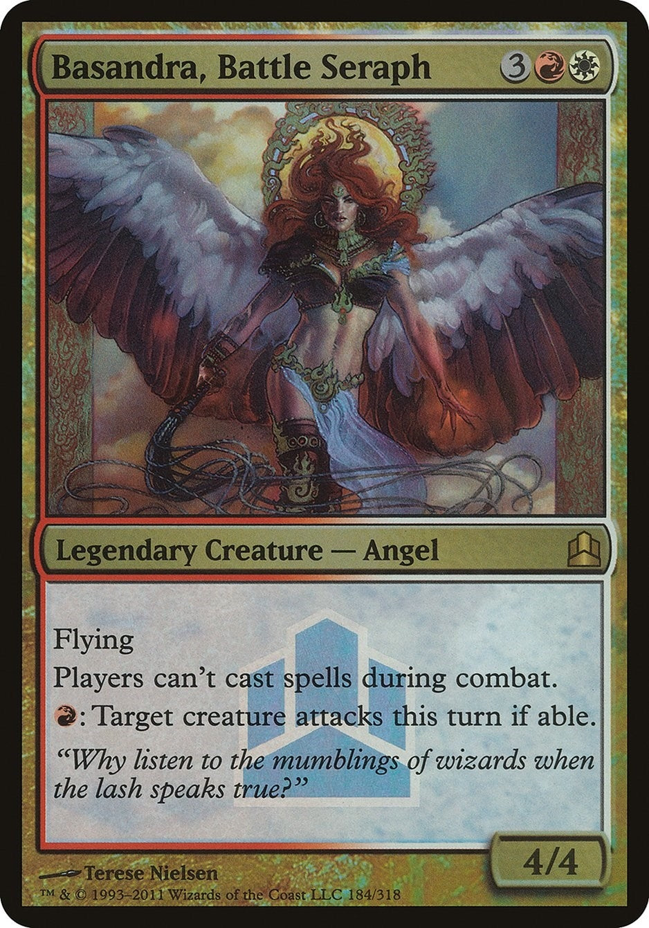 Image for Basandra, Battle Seraph (Commander Launch Promo) (Oversize Cards) (184) - Magic: The Gathering