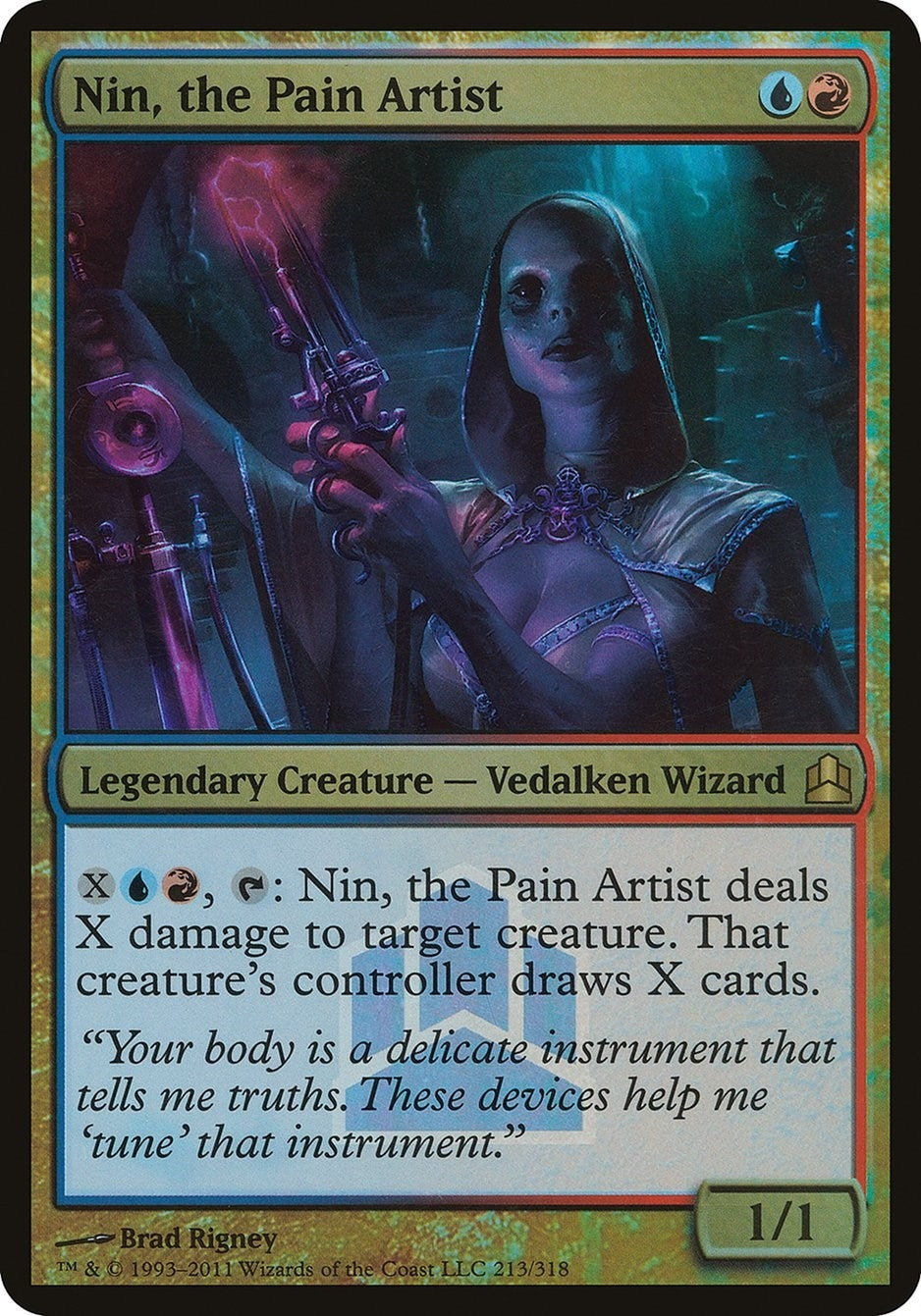 Image for Nin, the Pain Artist (Commander Launch Promo) (Oversize Cards) (213) - Magic: The Gathering