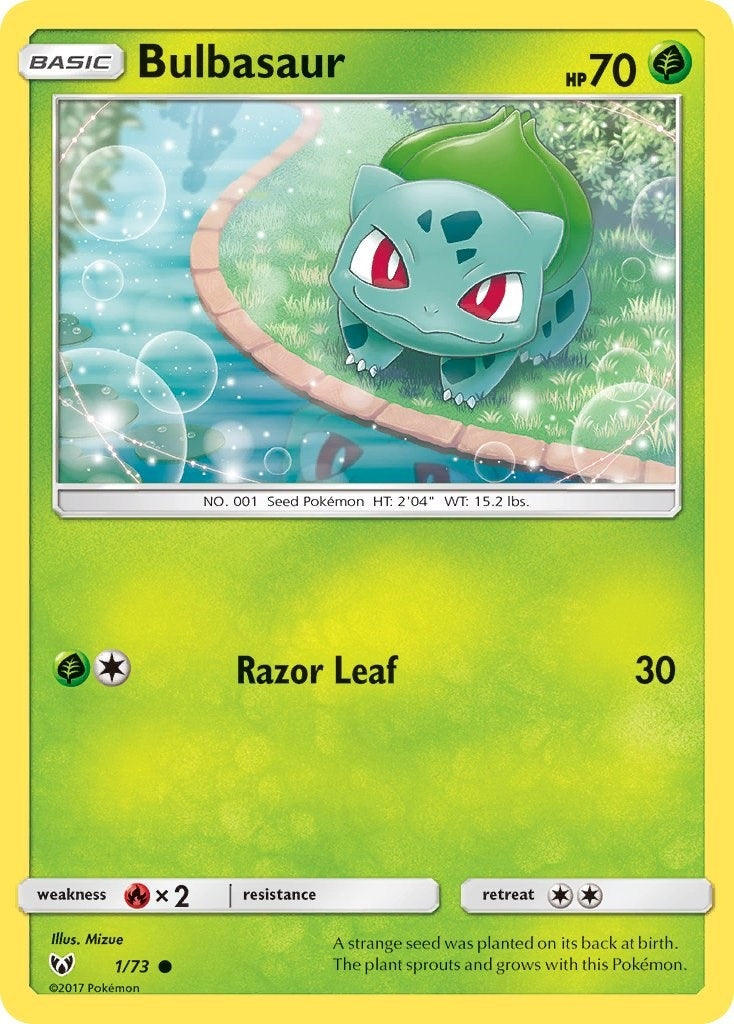 Image for Bulbasaur (Shining Legends) (1/73) - Pokemon