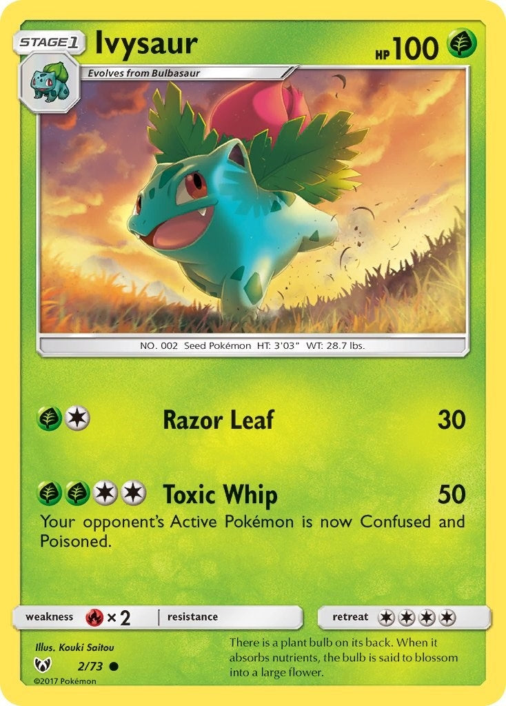 Image for Ivysaur (Shining Legends) (2/73) - Pokemon