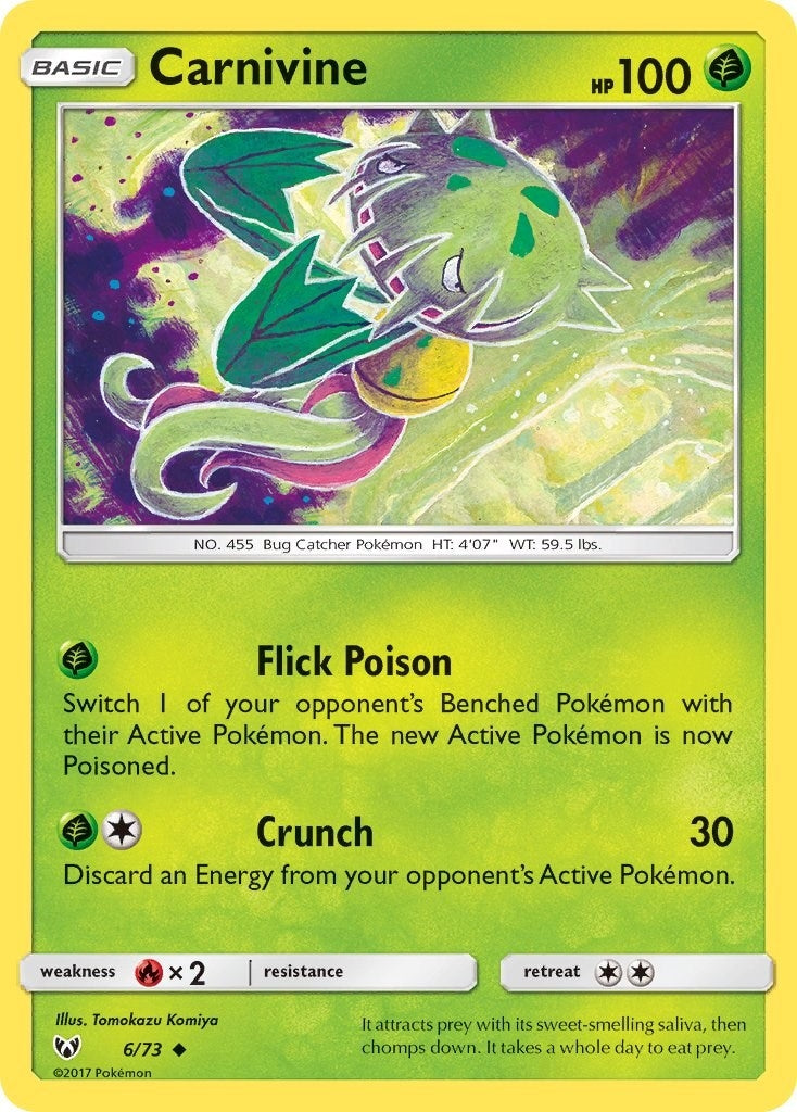 Image for Carnivine (Shining Legends) (6/73) - Pokemon