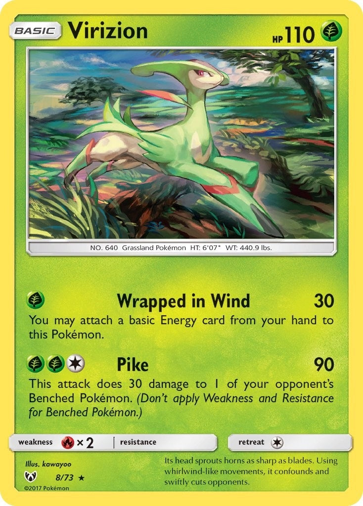 Image for Virizion (Shining Legends) (8/73) - Pokemon