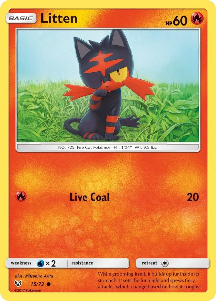 Image for Litten (Shining Legends) (15/73) - Pokemon