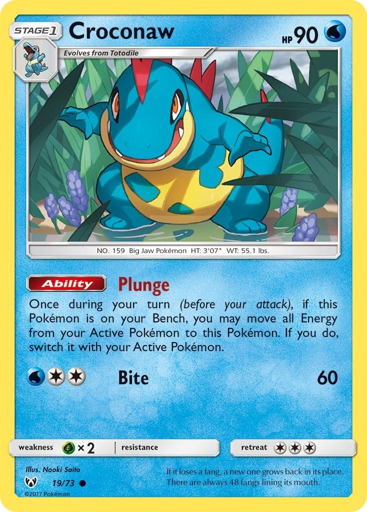 Image for Croconaw (Shining Legends) (19/73) - Pokemon