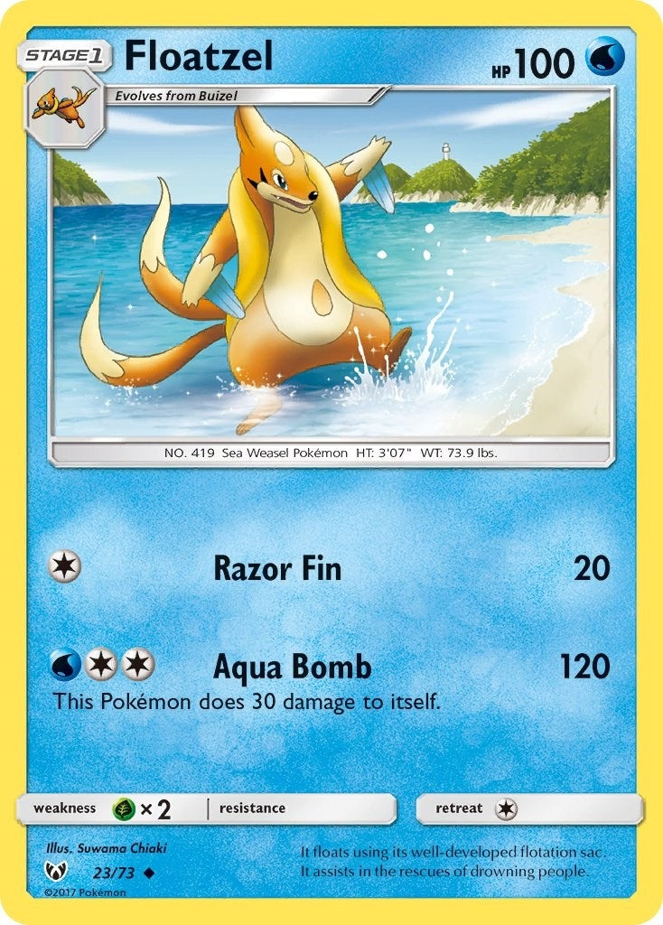 Image for Floatzel (Shining Legends) (23/73) - Pokemon