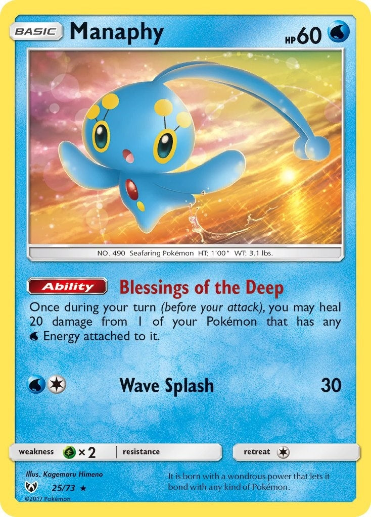 Image for Manaphy (Shining Legends) (25/73) - Pokemon