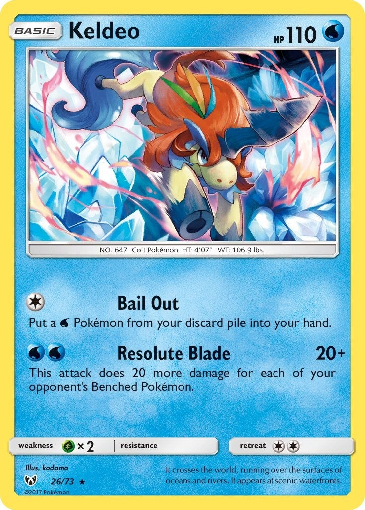 Image for Keldeo (Shining Legends) (26/73) - Pokemon