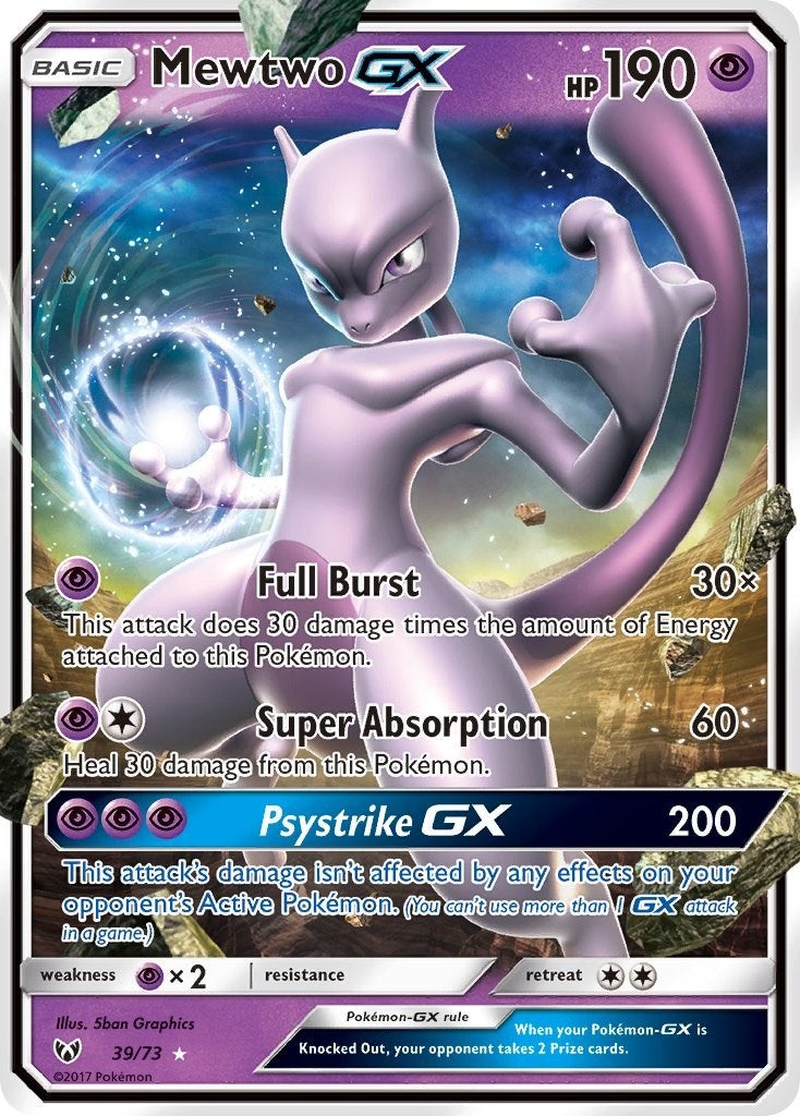 Image for Mewtwo GX (Shining Legends) (39/73) - Pokemon