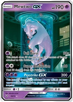 Image for Mewtwo GX (Secret Shining) (Shining Legends) (78/73) - Pokemon