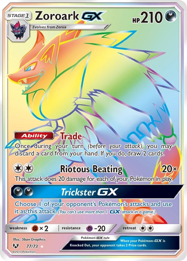 Image for Zoroark GX (Secret) (Shining Legends) (77/73) - Pokemon