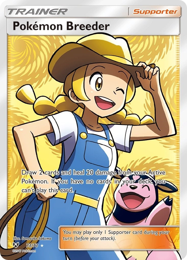 Image for Pokemon Breeder (Full Art) (Shining Legends) (73/73) - Pokemon